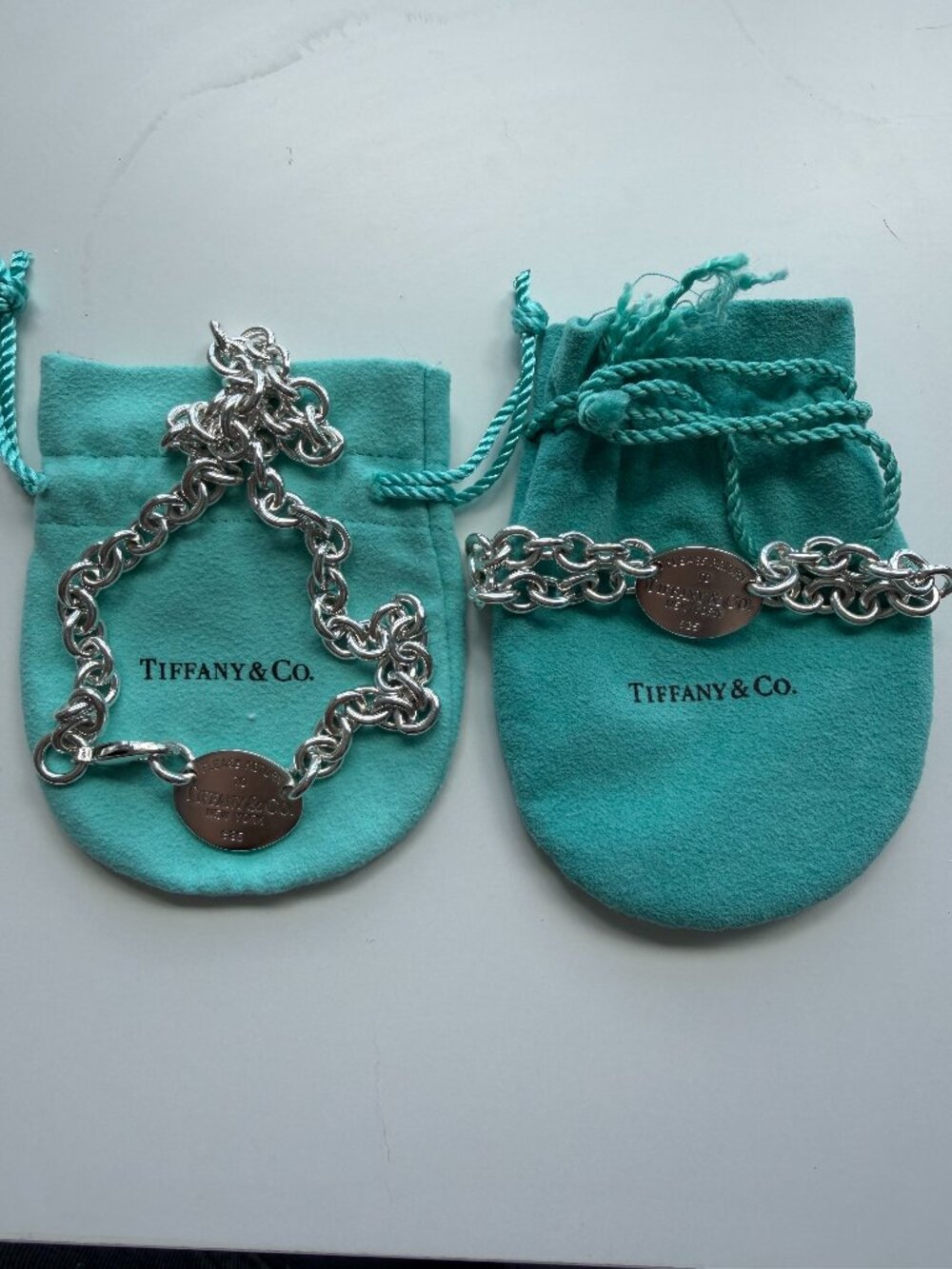 Authentic Tiffany & Co. Return to Tiffany Choker & Bracelet Set 925
